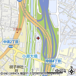中国電力川内変電所周辺の地図
