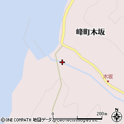 長崎県対馬市峰町木坂303周辺の地図