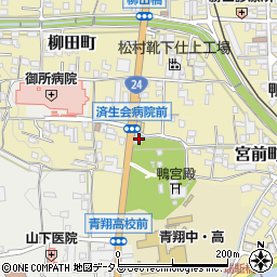 奈良県御所市柳田町1-1周辺の地図