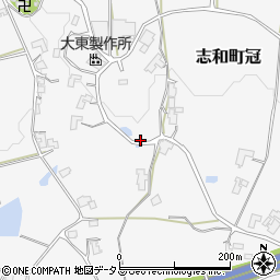 広島県東広島市志和町冠897周辺の地図