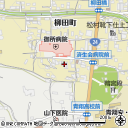 奈良県御所市柳田町23周辺の地図