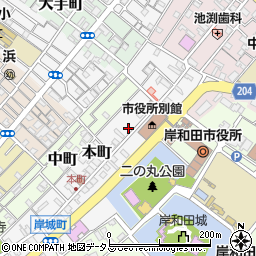 大阪府岸和田市本町5-8周辺の地図