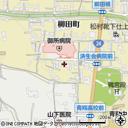 奈良県御所市柳田町26周辺の地図