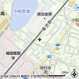 大阪府岸和田市小松里町185周辺の地図