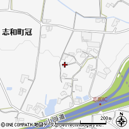 広島県東広島市志和町冠611周辺の地図
