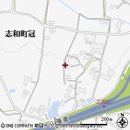 広島県東広島市志和町冠610周辺の地図