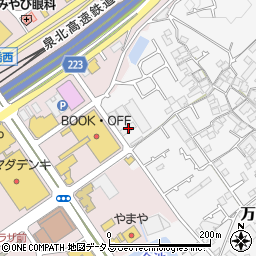 大阪府和泉市万町604周辺の地図