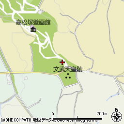 文武天皇陵公衆トイレ周辺の地図