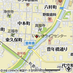 奈良県御所市西柏町周辺の地図