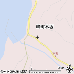 長崎県対馬市峰町木坂309周辺の地図