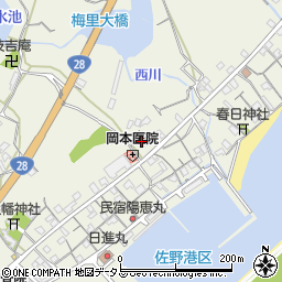 兵庫県淡路市佐野1950周辺の地図