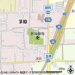 吉祥草寺周辺の地図