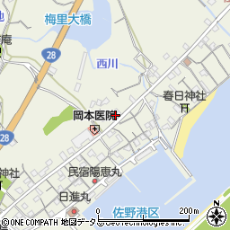 兵庫県淡路市佐野1951周辺の地図