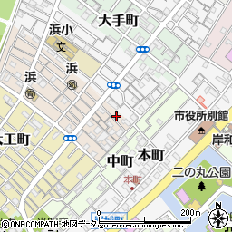 大阪府岸和田市中之浜町1周辺の地図