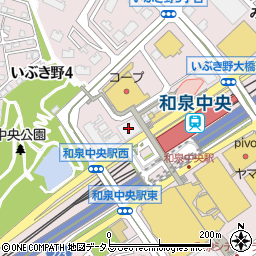 和泉中央駅北自転車駐車場周辺の地図