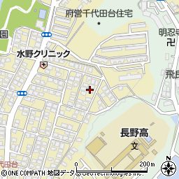 大阪府河内長野市千代田台町周辺の地図