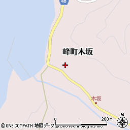 長崎県対馬市峰町木坂310周辺の地図