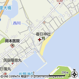 兵庫県淡路市佐野1703周辺の地図