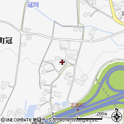 広島県東広島市志和町冠606周辺の地図