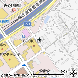 大阪府和泉市万町602-2周辺の地図