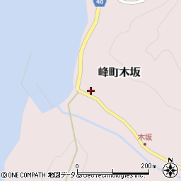 長崎県対馬市峰町木坂295周辺の地図