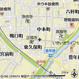 奈良県御所市東久保町1199周辺の地図