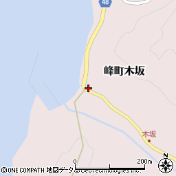 長崎県対馬市峰町木坂281-1周辺の地図