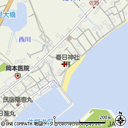 兵庫県淡路市佐野1700周辺の地図