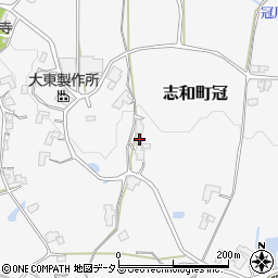 広島県東広島市志和町冠802周辺の地図