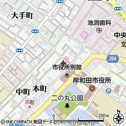 大阪府岸和田市本町5-33周辺の地図