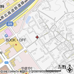 大阪府和泉市万町586-1周辺の地図