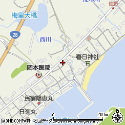 兵庫県淡路市佐野1909周辺の地図