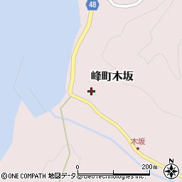 長崎県対馬市峰町木坂294周辺の地図