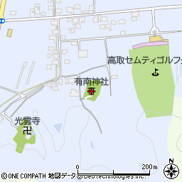 有南神社周辺の地図