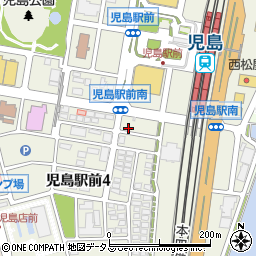 平成レンタカー児島駅前店周辺の地図