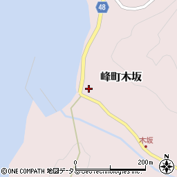 長崎県対馬市峰町木坂283周辺の地図