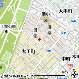 大阪府岸和田市中之浜町10周辺の地図