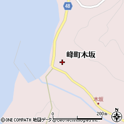 長崎県対馬市峰町木坂281周辺の地図