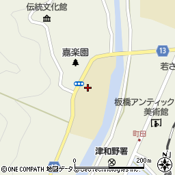 津和野高等学校　進路室周辺の地図