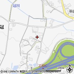 広島県東広島市志和町冠591周辺の地図