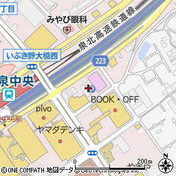 タイムズコナミスポーツクラブ和泉中央駐車場周辺の地図