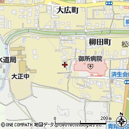 奈良県御所市柳田町461-4周辺の地図