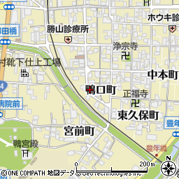 奈良県御所市鴨口町周辺の地図