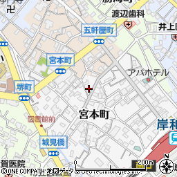 大阪府岸和田市宮本町24-8周辺の地図