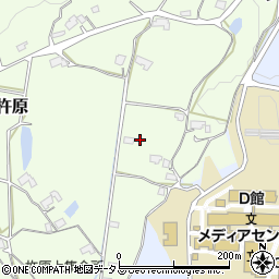 広島県東広島市高屋町杵原489-1周辺の地図