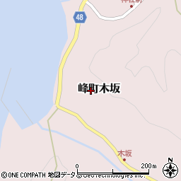長崎県対馬市峰町木坂周辺の地図