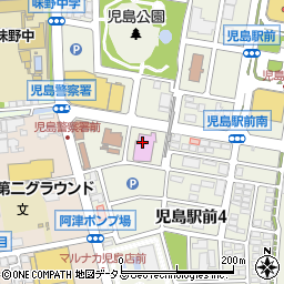 マルハン児島店周辺の地図