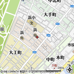 岸和田市立　浜老人集会所周辺の地図