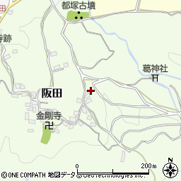 奈良県高市郡明日香村阪田周辺の地図