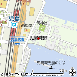 岡山県倉敷市児島味野周辺の地図